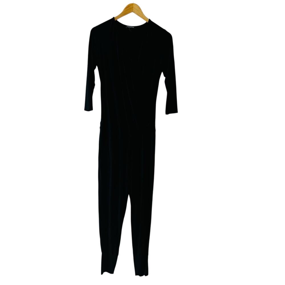 Isabella Oliver Maternity Black V Neck Jumpsuit Size 4